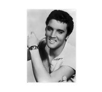 Exclusive Art Singer Elvis Posters Presley King Of Rock Vintage Portrait Poster 8 Canvas Poster Bedroom Decor Landscape Office Room Decor Gift 24x36inch(60x90cm)