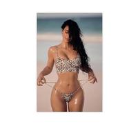 Exclusive Art Talented Actress Kim Posters Kardashian Portrait Poster 7 Canvas Poster Wall Art Decor Print Picture Paintings for Living Room Bedroom Decoration 24x36inch(60x90cm)