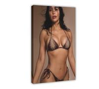 Exclusive Art Talented Actress Kim Posters Kardashian Portrait Poster 8 Canvas Poster Bedroom Decor Landscape Office Room Decor Gift 08x12inch(20x30cm)