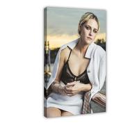 Exclusive Art Talented Actress Kristen Stewart Portrait Poster 5 Canvas Poster Wall Art Decor Print Picture Paintings for Living Room Bedroom Decoration 16x24inch(40x60cm)