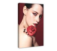 Exclusive Art Talented Actress Kristen Stewart Portrait Poster 7 Canvas Poster Wall Art Decor Print Picture Paintings for Living Room Bedroom Decoration 16x24inch(40x60cm)