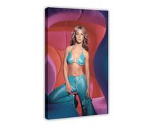 Exclusive Art Talented Singer Posters Princess Of Pop Britney Jean Spears Portrait Poster 1 Canvas Poster Bedroom Decor Landscape Office Room Decor Gift 08x12inch(20x30cm)