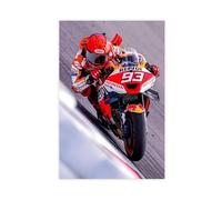 Exclusive Art Top MotoGP Moto GP Rider Marc Márquez Marquez Cool Portrait Poster Motorcycle Racing Artwork Biker Fans Gift Room Decor 6 Canvas Poster Wall Art Decor Print Picture Paintings for Living