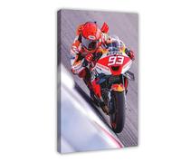 Exclusive Art Top MotoGP Moto GP Rider Marc Márquez Marquez Cool Portrait Poster Motorcycle Racing Artwork Biker Fans Gift Room Decor 6 Canvas Poster Wall Art Decor Print Picture Paintings for Living