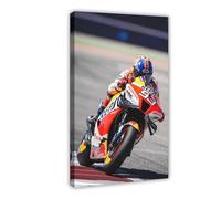 Exclusive Art Top MotoGP Moto GP Rider Marc Márquez Marquez Cool Portrait Poster Motorcycle Racing Artwork Biker Fans Gift Room Decor 3 Canvas Poster Wall Art Decor Print Picture Paintings for Living