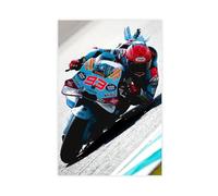Exclusive Art Top MotoGP Moto GP Rider Marc Márquez Marquez Cool Portrait Poster Motorcycle Racing Artwork Biker Fans Gift Room Decor 4 Canvas Poster Wall Art Decor Print Picture Paintings for Living