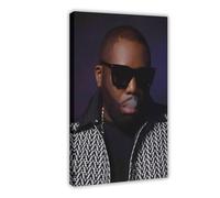 Exclusive Art Versatile Singer Southern Hip Hop Killer Mike Portrait Poster 5 Canvas Poster Wall Art Decor Print Picture Paintings for Living Room Bedroom Decoration 20x30inch(50x75cm)