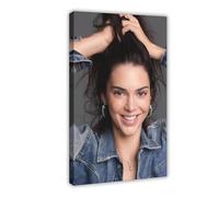 Exclusive Art Victorias Secret Supermodels Kendall Jenner Portrait Poster 3 Canvas Poster Wall Art Decor Print Picture Paintings for Living Room Bedroom Decoration 24x36inch(60x90cm)
