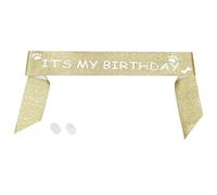Exclusive Birthday Sash Designed for Dogs,Sparkling Pet Birthday Sash - A Celebration for Dogs & Cats,Dog Birthday Bandana,Decorations,Gift,Outfit,Toy