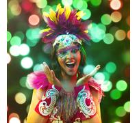 Exclusive Carnival Party Your Festival Halloween Mask(3 Blue,19X8X1CM)