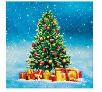 Exclusive Christmas 20pcs Paper Napkins SDL235900 Christmas Tree Gifts