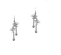 Exclusive Cold Fringe swallow earrings, high-end delicate best friend gift.