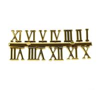 Exclusive DIY Clock Numbers for Roman Numerals Wall Clock Replacement(Gold Roman Numeral)