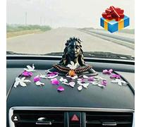 Exclusive Global 3.5" Adiyogi Shiva Statue for Car Dash Board, Pooja & Gift, Mahadev Murti, Idol Sawan Gift
