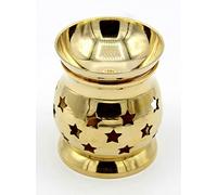 Exclusive Global 4" Beautiful Metal Brass Aroma Lamp Oil Burner,Brass Oil Diffuser Brass Tealight India Home Decor Gift