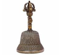 Exclusive Global 4" Royal Ornate Brass Tibet Bell Hand made Home Decor Showpiece India