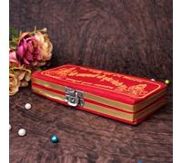 Exclusive Global Auspicious Goddess Lakshmi Kubera Ganesh Saraswati Statues Dhan Kuberi Set with Storage Box, (Metal Gold-Plated) Ideal for Diwali Puja and abundance