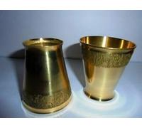 Exclusive Global Beautiful Shot Glasses In Brass, Set Of 2, Ethic, Vintage Home Decor India handmade gifts