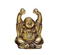 Exclusive Global Designer Brass Decorative Laughing Buddha 2" Statue Home Wealth Feng Shui Gift