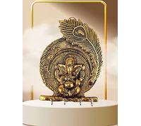 Exclusive Global Metal Lord Ganesha Hanger Wall Key Holder Stand Diwali India Hindu God