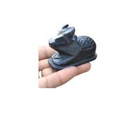 Exclusive Global Small 4cm Black Stone Nandi Statue Lord Shiva Lingam Idol for Good Luck/Hindu Navratri Home Temple and Gifting