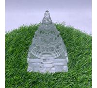 Exclusive Global Sphatik Natural Crystal Meru Sri Shri Shree Yantra Chakra Vastu Laxmi Temple OM