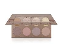 Exclusive Highlighter Palette “Prime Glow” for all skin colours - 8 Shimmery Powder Shades for Professionals and Beginners by Luvia Cosmetics - Vegan and Cruelty Free