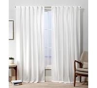 Exclusive Home Curtains Curtain Panel, Polyester, Winter White, 52x96