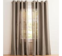 Exclusive Home Curtains Grommet Top Window Curtain Panel Pair, Polyester, Cafe, 108" Length