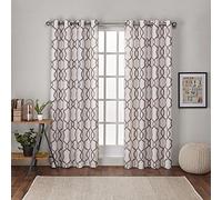 Exclusive Home Curtains Kochi Grommet Top Panel Pair, Natural, 54x84, 2 Piece