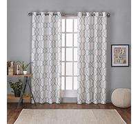 Exclusive Home Curtains Kochi Grommet Top Panel Pair, Seafoam, 54x96, 2 Piece