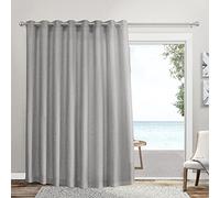 Exclusive Home Curtains Loha Patio Grommet Top Single Curtain Panel, 108x96, Dove Grey