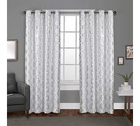 Exclusive Home Curtains Modo Grommet Top Panel Pair, Winter White , 54x84, 2 Piece