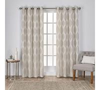 Exclusive Home Curtains Montrose Grommet Top Panel Pair, Linen, 54x84, 2 Piece