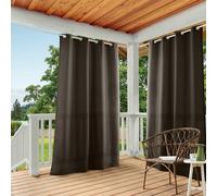 Exclusive Home Curtains Panel Pair, Polyester, Chocolate, 54x84