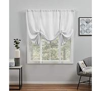 Exclusive Home Loha Light Filtering Rod Pocket Tie Up Shade, 54"x63", Winter