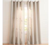 Exclusive Home Loha Linen Grommet Top Curtain Panel Pair, 54"x96", Beige
