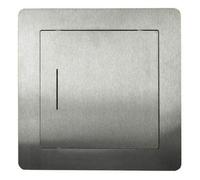 Exclusive Inspection Door Inspection Flap Brushed Stainless Steel with Mounting Frame NDE 300 x 300 mm