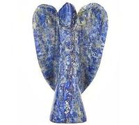 Exclusive Lapis Lazuli Carved Guardian Angel Crystal Healing Reiki Wellness Gift Energy Chakra Balancing Protective
