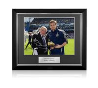 Exclusive Memorabilia Bobby Tambling Signed Chelsea Photo: Lampard Presentation. Deluxe Frame