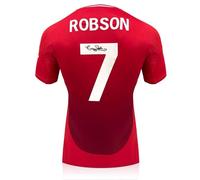 Exclusive Memorabilia Bryan Robson Signed Manchester United 2024-25 Football Shirt