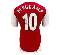 Exclusive Memorabilia Dennis Bergkamp Signed Arsenal 2024-25 Football Shirt