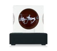 Exclusive Memorabilia Dennis Taylor Signed Brown Snooker Ball. Display Case