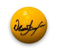 Exclusive Memorabilia Dennis Taylor Signed Yellow Snooker Ball