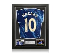 Exclusive Memorabilia Eden Hazard Signed Chelsea 2024-25 Football Shirt. Standard Frame