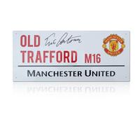 Exclusive Memorabilia Eric Cantona Signed Manchester United Street Sign