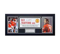 Exclusive Memorabilia Eric Cantona Signed Manchester United Street Sign. Framed