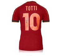 Exclusive Memorabilia Francesco Totti Signed Roma 1998-99 Football Shirt Red