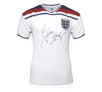 Exclusive Memorabilia Glenn Hoddle Signed England 1982 Football Shirt White