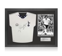 Exclusive Memorabilia Glenn Hoddle Signed Spurs 1978 Football Shirt. Icon Frame
